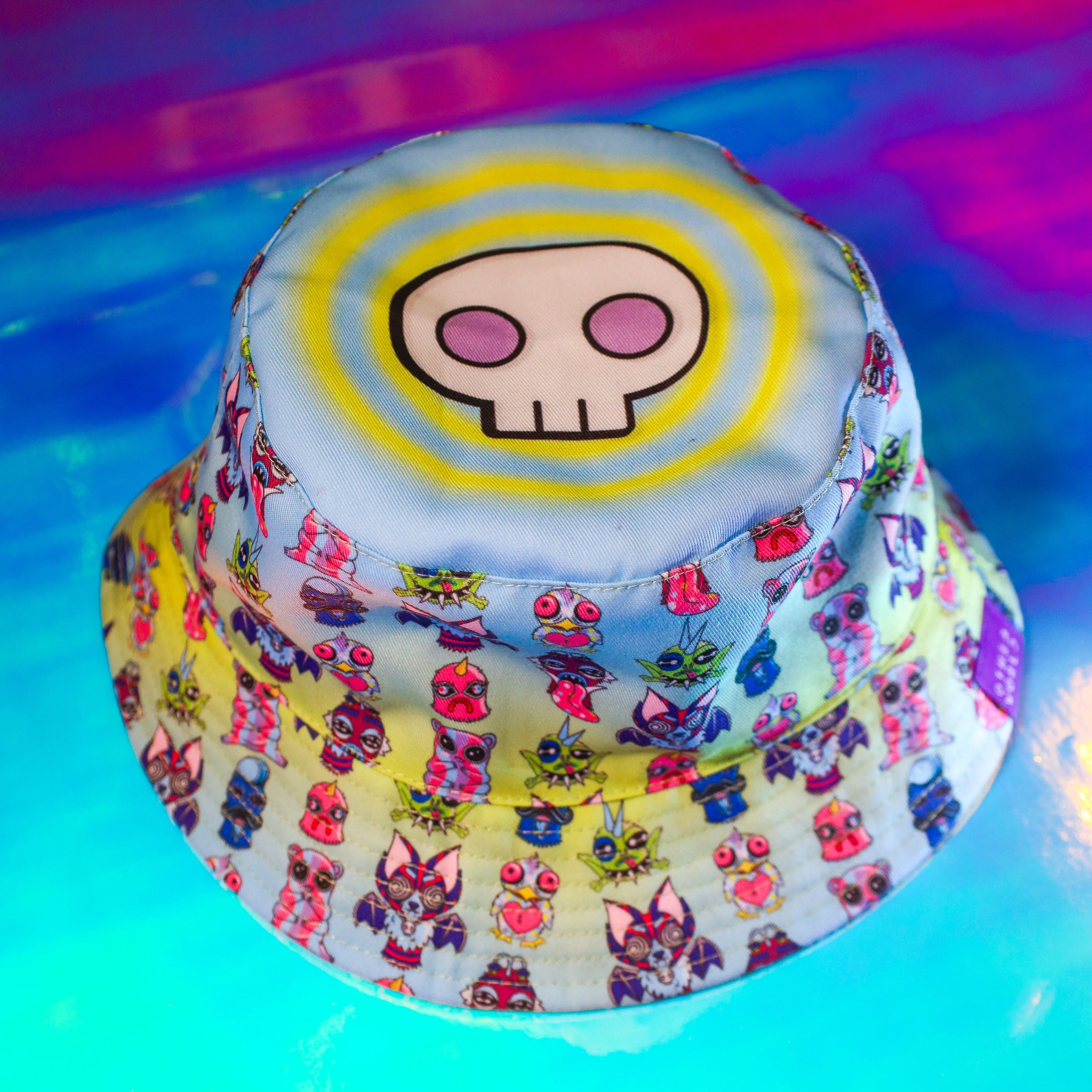 Reversible Rainbow Bucket Hat