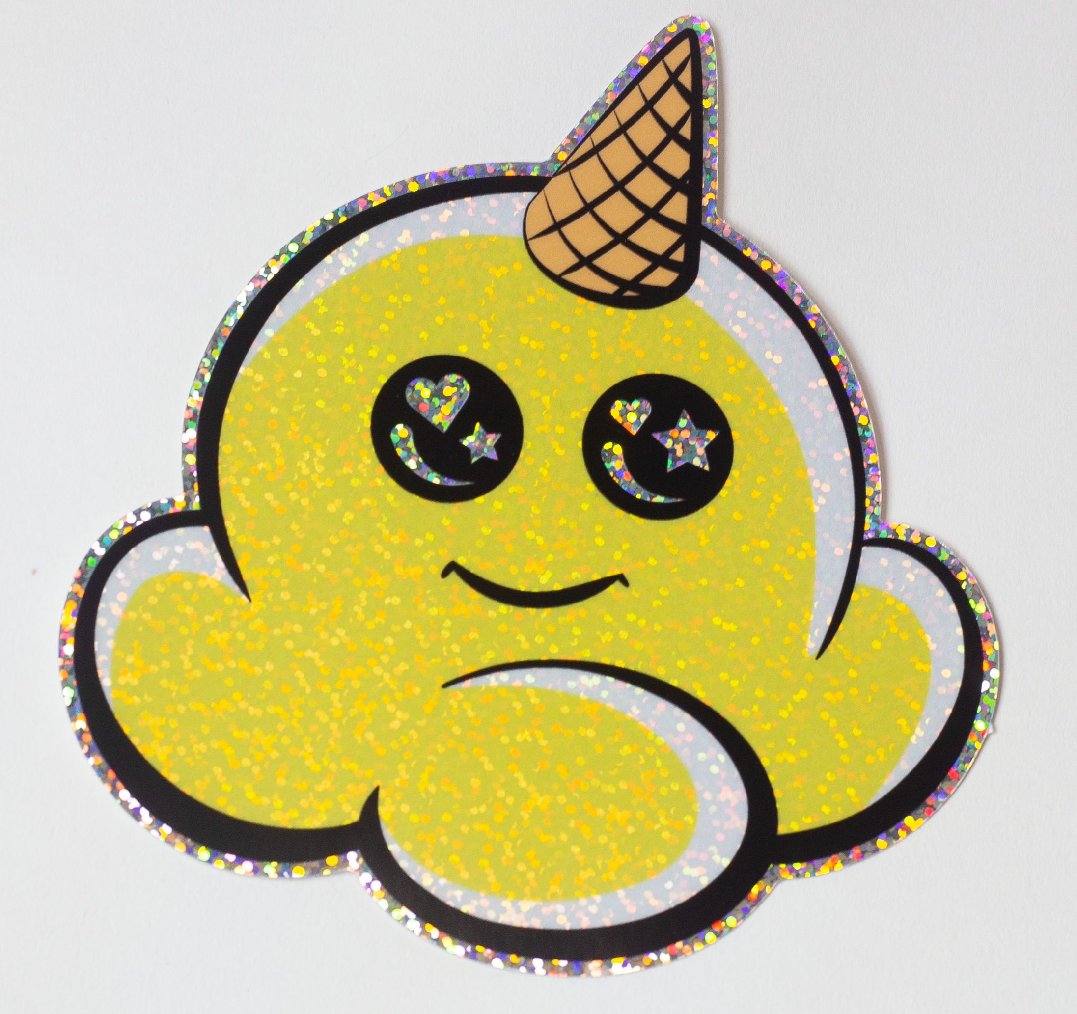 Glittery Scoop Stickers